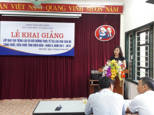 Khai giảng lớp đào tạo tiếng Lào và bồi dưỡng thực tế tại Lào khóa II, năm 2017-2018