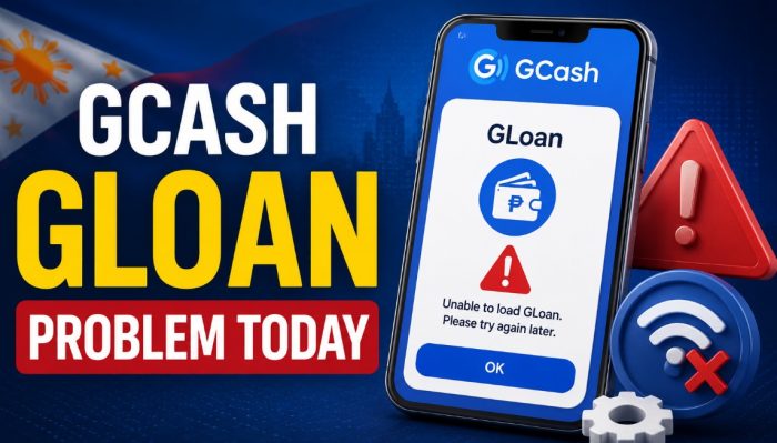 GCash GLoan problem today